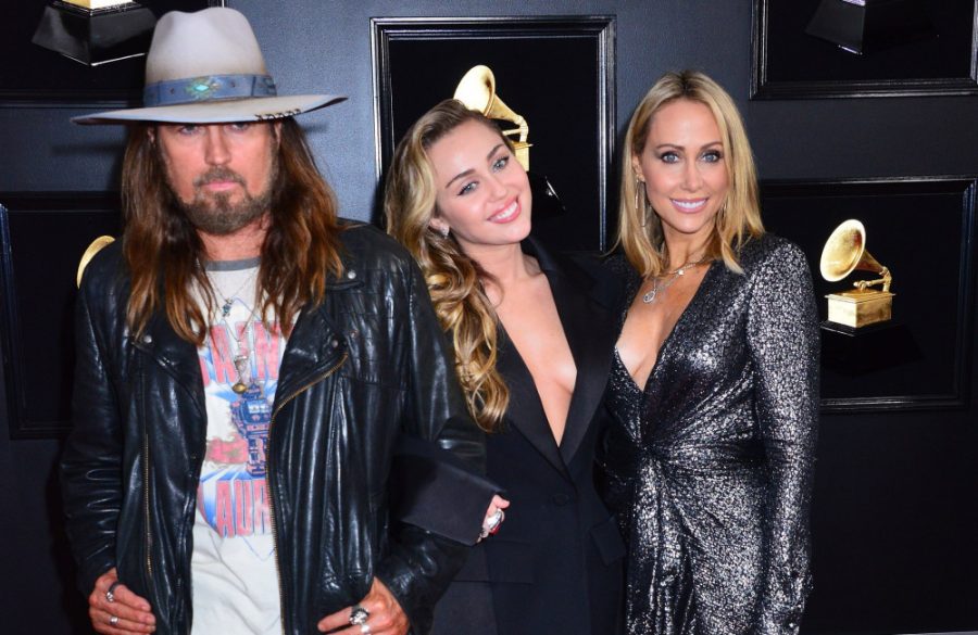 Billy Ray Cyrus, Miley Cyrus and Tish Cyrus - AVALON - LA - Feb - 2019 - Grammys BangShowbiz
