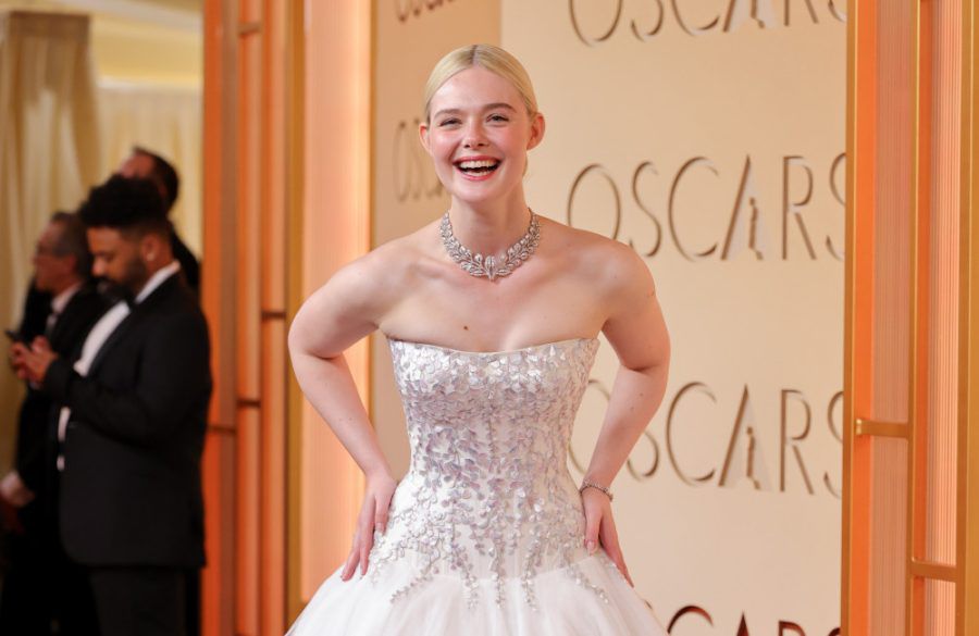 Elle Fanning - 98th Annual Oscars - Arrivals - Getty BangShowbiz