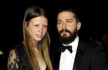 Shia LaBeouf Mia Goth - Fury premiere london oct 14 - Famous BangShowbiz