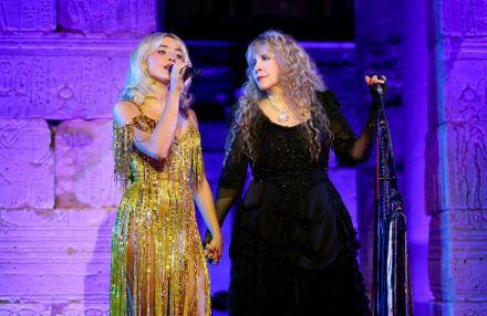 Taylor Swift and Sabrina Carpenter - New Orleans eras tour october 2024 - Getty BangShowbiz