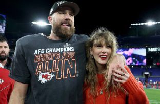 2024 AFC Championship - Kansas City Chiefs - : Travis Kelce and Taylor Swift - Getty BangShowbiz