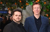 James Lamont and Jon Foster at Paddington in Peru premiere - Getty - 2024 BangShowbiz