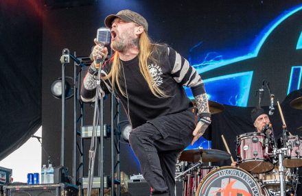Drowning Pool frontman Ryan McComb at Rocklahoma - Getty - August 2025 BangShowbiz