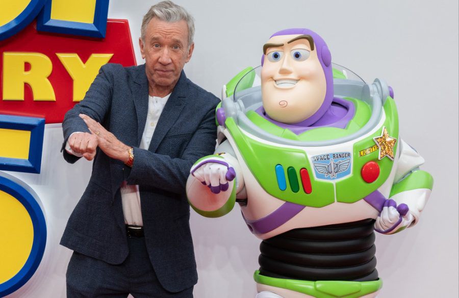 Tim Allen and Buzz Lightyear - FAMOUS - London - May - 2026 - Toy Story 5 UK Launch Event BangShowbiz