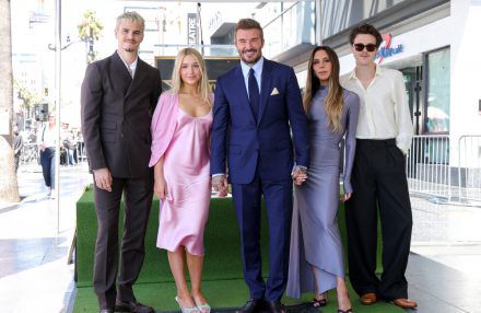 David, Victoria, Romeo, Cruz and Harper Beckham - Hollywood Walk of Fame - June 2026 Getty BangShowbiz