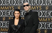 Kourtney Kardashian and Travis Barker - 75th Prime Time Emmy Awards 2024 - Getty BangShowbiz