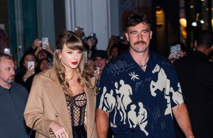 Taylor Swift (L) and Travis Kelce are seen in SoHo on October 11, 2024 in New York - Getty BangShowbiz