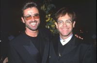 George Michael and Elton John in Santa Barbara - Getty BangShowbiz