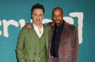 Zach Braff and Donald Faison at premiere for Scrubs revival - Avalon - February 2026 BangShowbiz