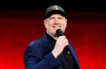 Kevin Feige, President of Marvel Studios onstage at Walt Disney Studios' 2024 presentation - Getty BangShowbiz