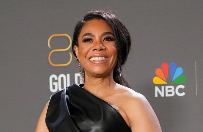 Regina Hall at the Golden Globe Awards - Getty - January 2023 BangShowbiz