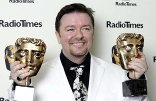 Ricky Gervais At The British Academy Television Awards - Getty BangShowbiz