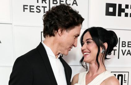 Katy Perry and Justin Trudeau at The Lifetimes Tour premiere at Tribeca Festival - Getty - June 2026 BangShowbiz
