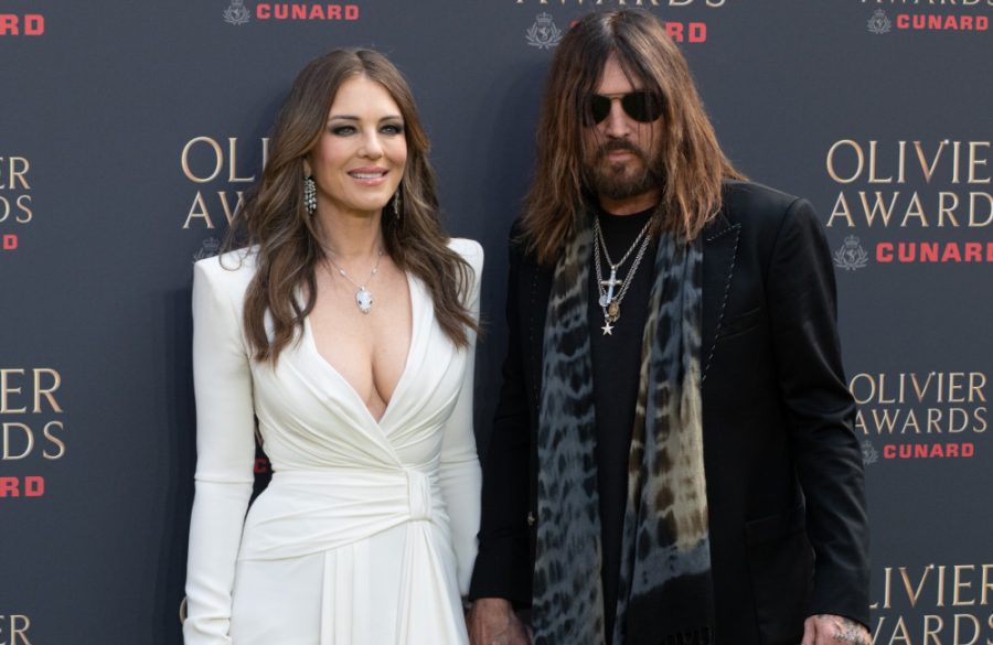 Elizabeth Hurley and Billy Ray Cyrus - FAMOUS - London - April - 2026 - Olivier Awards BangShowbiz