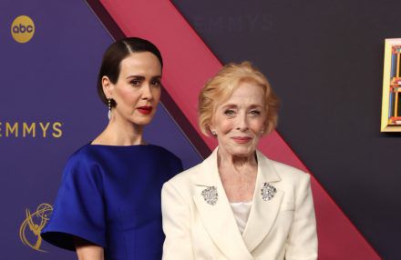 Sarah Paulson and Holland Taylor -September 2024 - Emmys - Peacock Theater - LA - Getty BangShowbiz