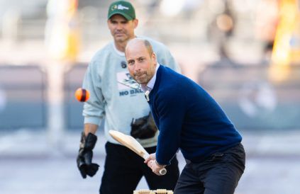 Prince William street cricket in The Mall - Getty - Oct 2026 BangShowbiz