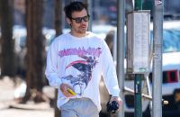Harry Styles running in NYC March 2026 -  XNY/starmax/Famous BangShowbiz