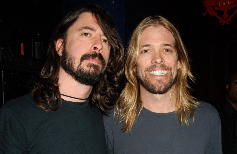 Taylor Hawkins and Dave Grohl - Grammys - 2007 - Avalon BangShowbiz